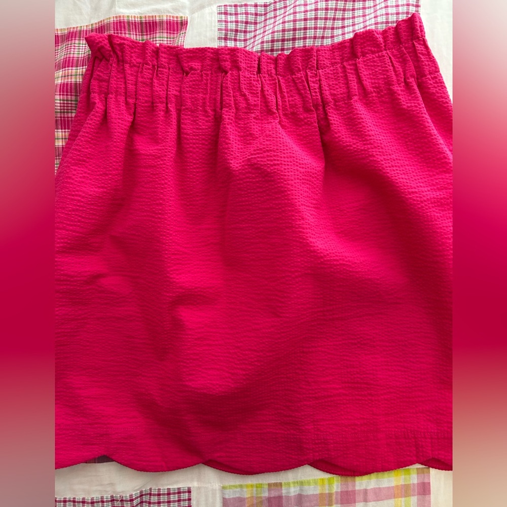 NWOT Lauren James Pink Scollop Hem Skirt